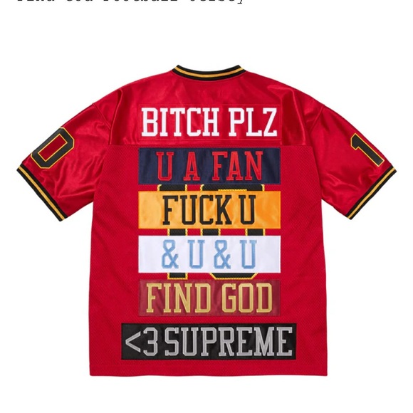 Supreme “Find God Football Jersey” Men’s Size Large - Picture 7 of 8